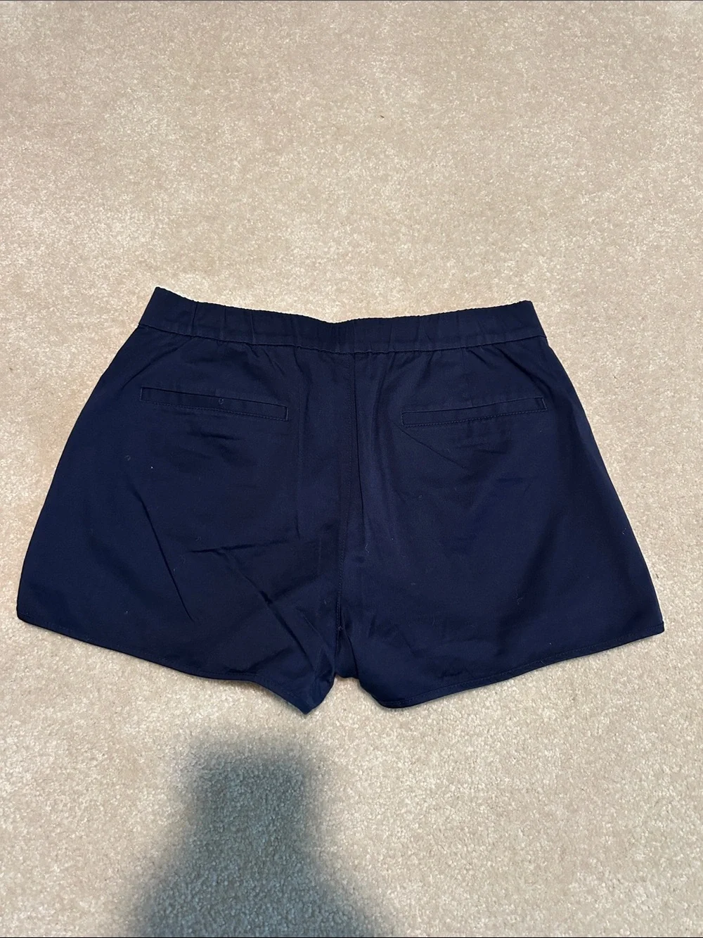 J. Crew Navy Blue Athletic Shorts with Snap Waist